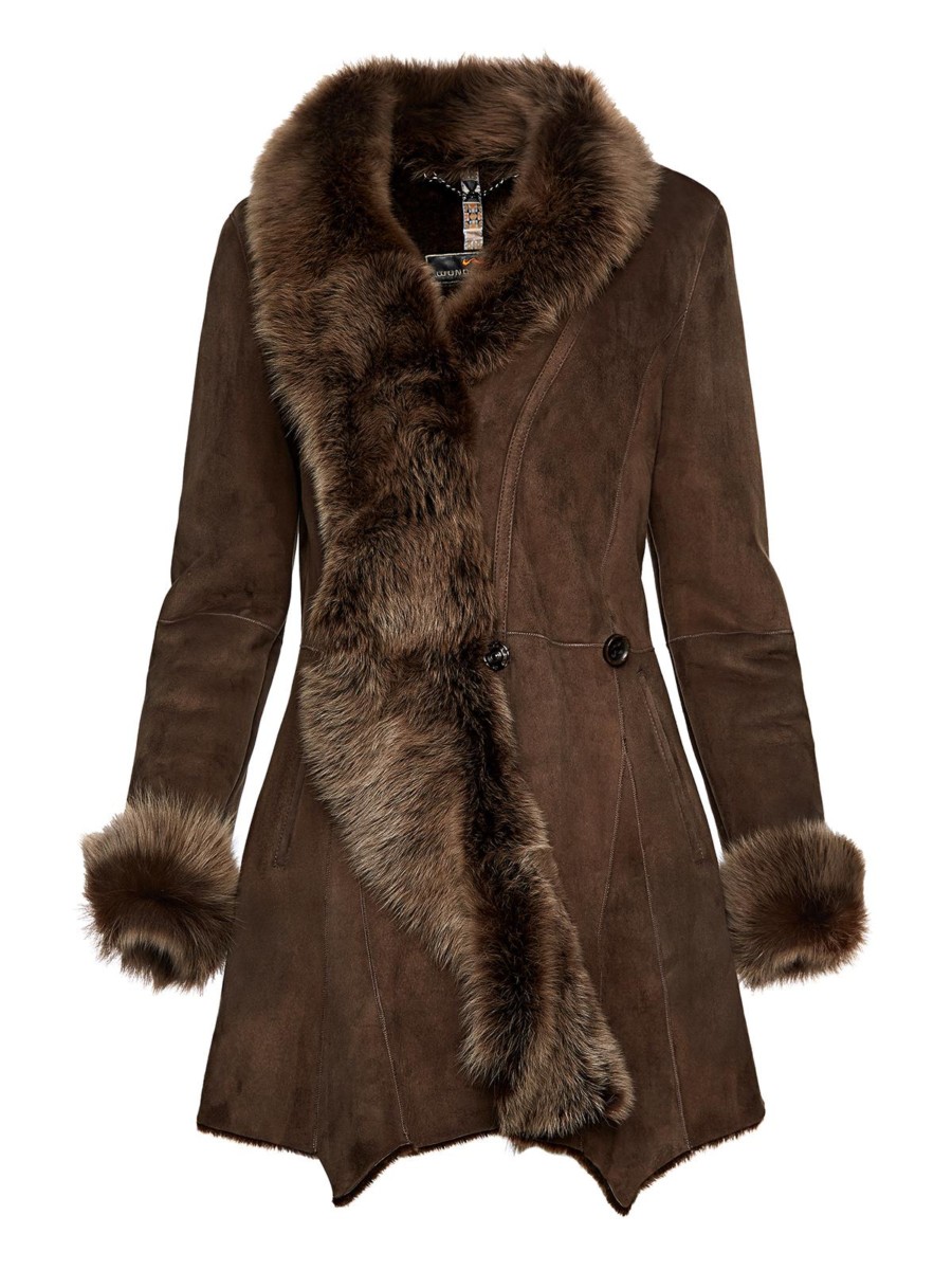 Damen-Lammfellmantel Cloe